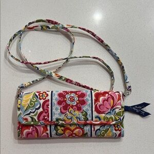 Vera Bradley Wallet/Purse Floral Patterned Crossbody Bag
